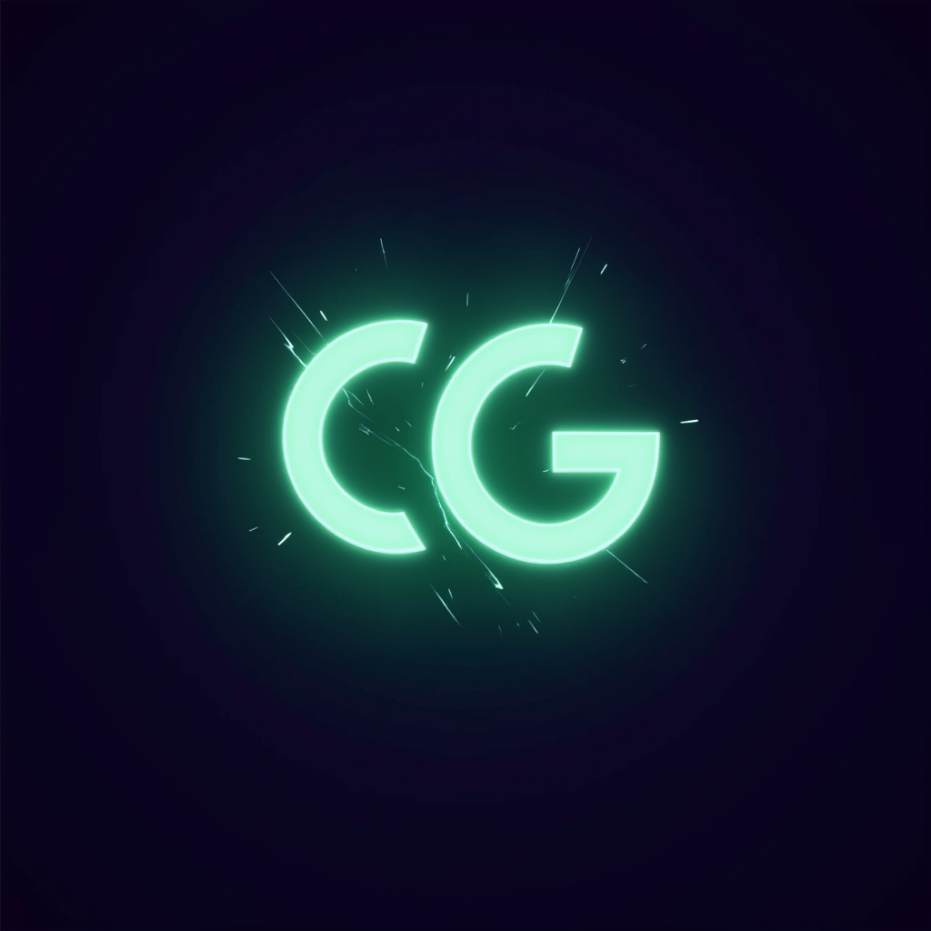 GameGenerations logo featuring neon green 'GG' letters with electric glow effect on dark purple background, representing gaming culture across generations